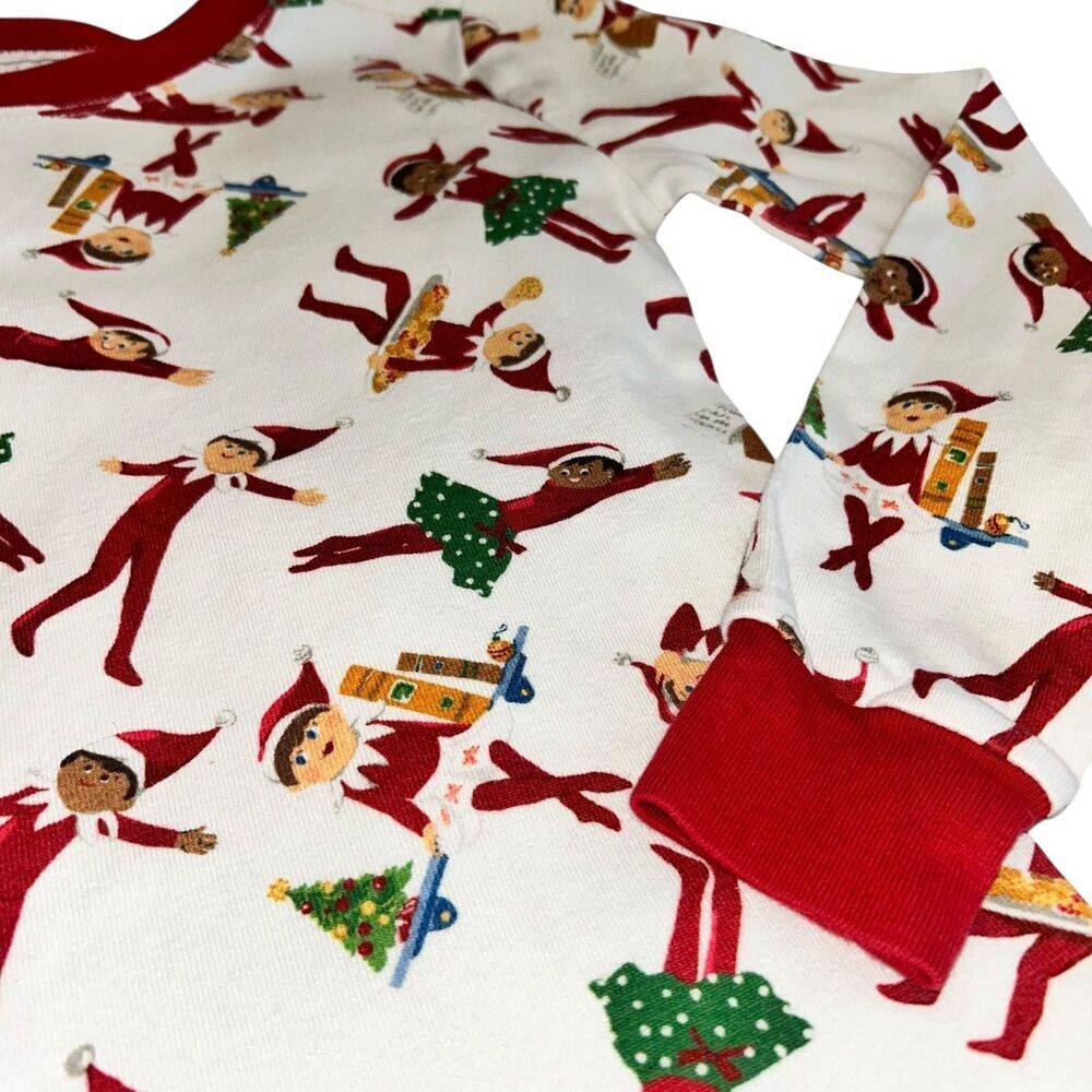 Pottery Barn Elf on the Shelf Kids Pajama Christmas Set Sz 8 - Picture 6 of 6